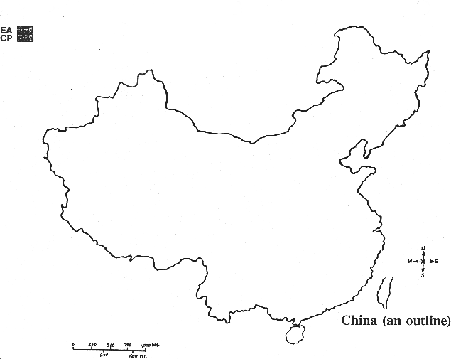 map: China (An Outline)