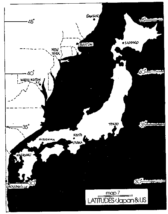 Map Japan Us